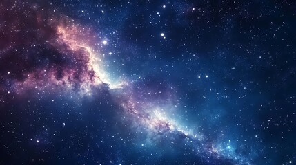 Fototapeta premium Space Galaxy Night Sky With Cosmic Clouds ,Universe science astronomy. Illustration Background