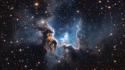 Naklejka premium Space Galaxy Night Sky With Cosmic Clouds ,Universe science astronomy. Illustration Background