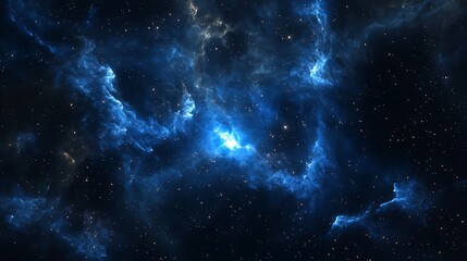 Space Galaxy Night Sky With Cosmic Clouds ,Universe science astronomy. Illustration Background