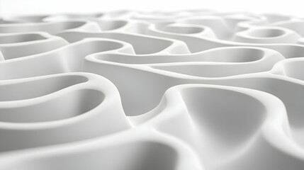 Obraz premium 3D Cartoon Style Maze Pattern with Rising and Falling Prediction Graph Lines � Navigate Intricate Pathways on White Background for Forecasting Accuracy Content as Isolated 3D Icon