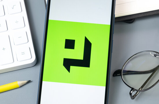 New York, USA - 30 August 2024: Pillar PLR Logo on Phone Screen, Crypto Icon on Display