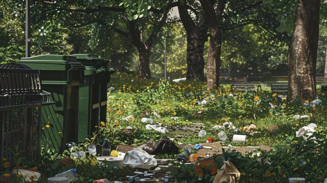 Littered Park