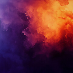 Un degradado en tonos naranja fuego que se desvanece en un p&uacute;rpura c&oacute;smico profundo.
