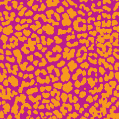 Seamless Vector. Monochrome abstract textured leopard animal skin background. Repeatable ready template.