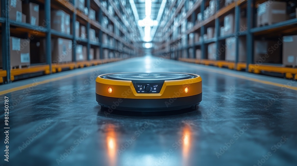 Poster exploring the integration of robotic process automation in modern warehouse environments