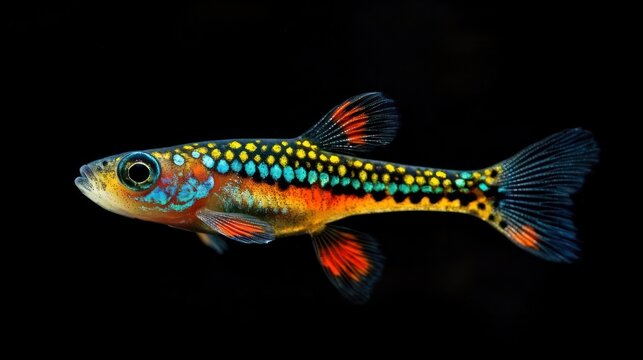 Endler's Livebearer: An Endler's Livebearer with vivid colors and patterns