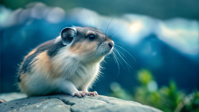 Side profile of a lemming showing its compact body and short limbs, typical of the Cricetidae family