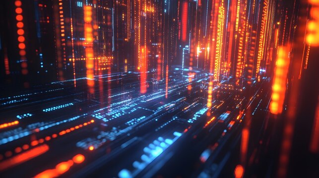 Abstract background data and technology conk image