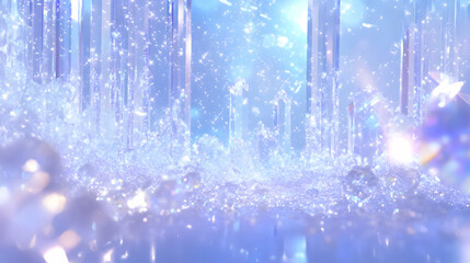 Crystal Forest: Sparkling Light and Shimmering Ice