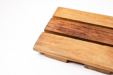 wooden photo props, wooden trays, wooden coasters with a plain white background