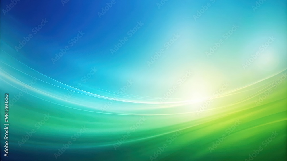 Poster abstract blue green background with smooth gradient colors and soft texture, abstract, blue, green, 