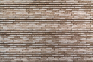 Brick wall background. Brown brickwork texture. Rock block pattern. Vintage stonewall. Abstract grunge urban design. Building masonry backdrop.