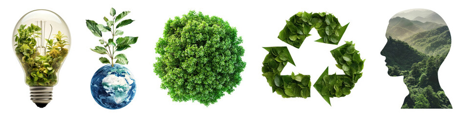 Obraz premium Environment png cut out element set