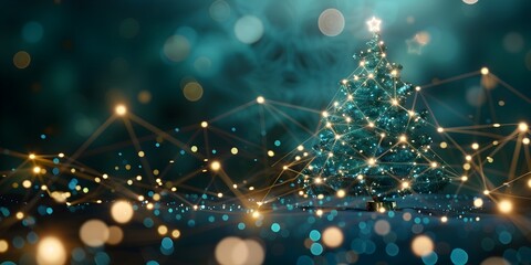 Quantum Transmitted Christmas Tree Lights and Bokeh