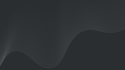 Elegant Wavy Line Illustration for Abstract and Minimalist Design