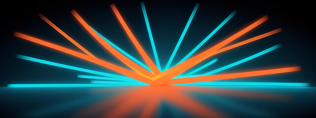 Obraz premium illustrazione con elementi geometrici a tema astratto surreale