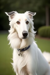 a potrait of a Borzoi