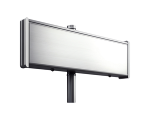 A blank billboard sign ready for advertising, isolated on transparent background.