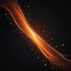 Abstract beautiful creeping fire background texture Bright glowing waves of electric fire neon energy lines