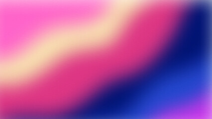 Colorful gradient trendy blur abstract background. Grainy noise texture