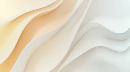 Fototapeta premium Calming Abstract Flowing Waves in Neutral Gradient Palette