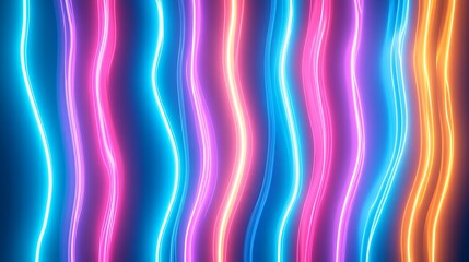 Fototapeta premium Radiating Neon Light Burst, futuristic flashes, Motion lights, Colorful Streaks on Dark Background