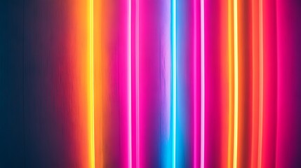 Radiating Neon Light Burst, futuristic flashes, Motion lights,  Colorful Streaks on Dark Background
