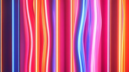 Radiating Neon Light Burst, futuristic flashes, Motion lights,  Colorful Streaks on Dark Background