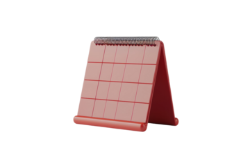 High Definition 4K Ultra HD Image of Calendar Isolated on Transparent Background with Sharp Clarity and Detailed Features Perfect for Scheduling and Digital Media Uses