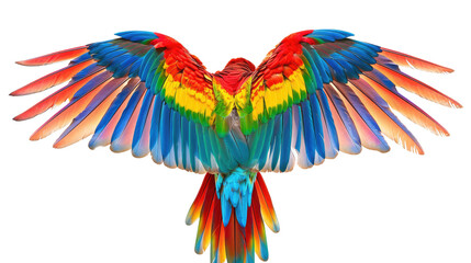 Obraz premium heart of colorful feathers