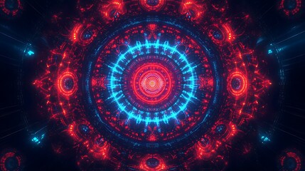 Obraz premium Radiating Neon Light Burst, futuristic flashes, Motion lights, Colorful Streaks on Dark Background