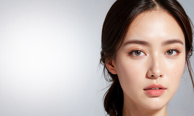 Fototapeta premium asian beautiful woman face