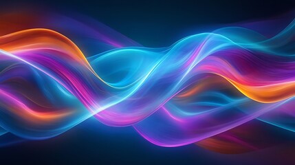 Fototapeta premium Radiating Neon Light Burst, futuristic flashes, Motion lights, Colorful Streaks on Dark Background