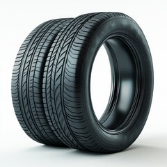 car tires isolated on a isolated background 