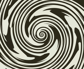 Black abstract rotated lines.vortex form. Geometric art. Design element. Digital image with a psychedelic stripes.Design element for prints, web, template