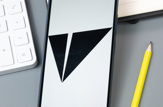 New York, USA - 30 August 2024: VITE Logo on Phone Screen, Crypto Icon on Display
