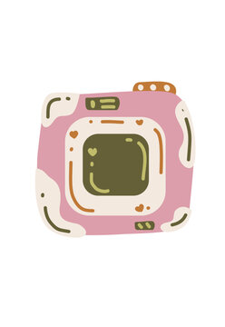 recommend clip art: Cute camera film trip illustration painting images pictures icons design art line