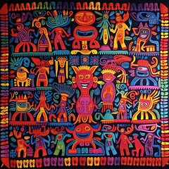 Obraz premium Wabi-sabi background, where hand-made paper meets natural dye and sumi ink. 