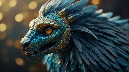 Obraz premium a mesmerizing shimmering chimera gazes into t image