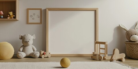 Welcoming Living Room with Toys and Wooden Toys