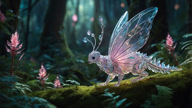 a resplendently delicate crystal crawler shim image