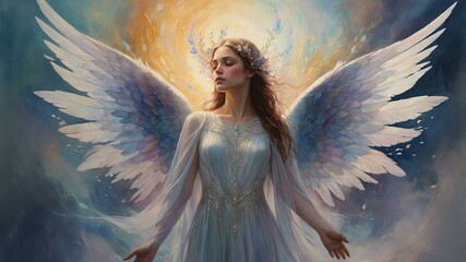 a shimmering otherworldly being with opalesce image