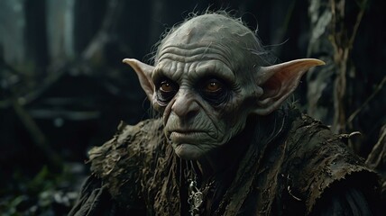 Obraz premium a sinister enchantingly decrepit goblin with image