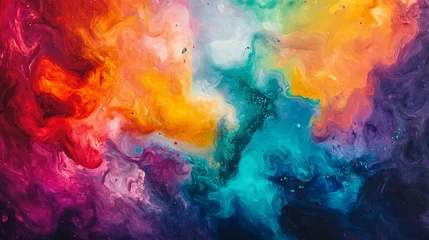 Abstract colorful background, vibrant colors, dynamic