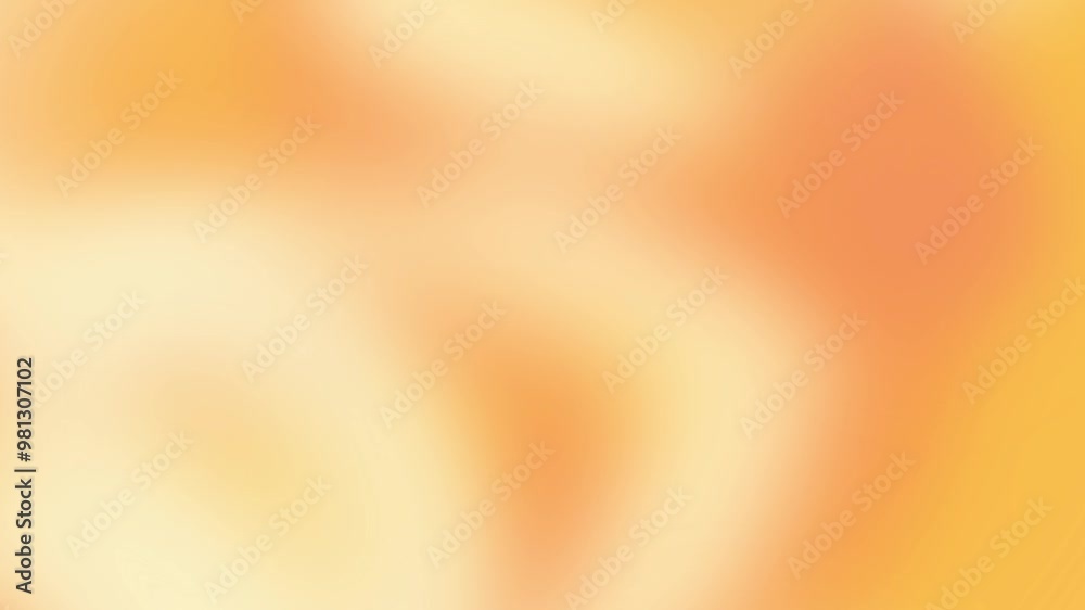 Poster Orange liquid gradient, abstract background animation seamless loop, smooth color change