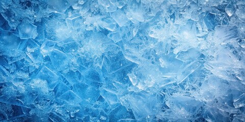 Fototapeta premium Blue frozen texture of ice, frozen, ice, blue, cold, winter, frost, chilly,crystal, cool, abstract, pattern, icy, frosty