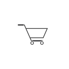 Shopping cart icon vector illustration template