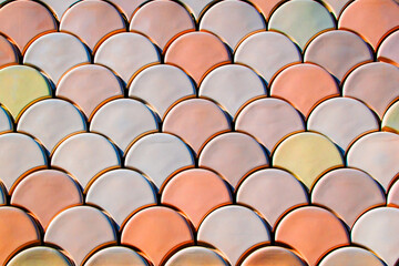 Obraz premium Ceramic tile pattern background. Colorful ceramic tile pattern.