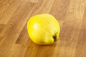 Ripe sweet organic quince fruit