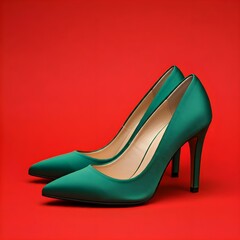 Obraz premium red high heels